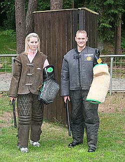 Ina und Janis als Schutzdiensthelfer